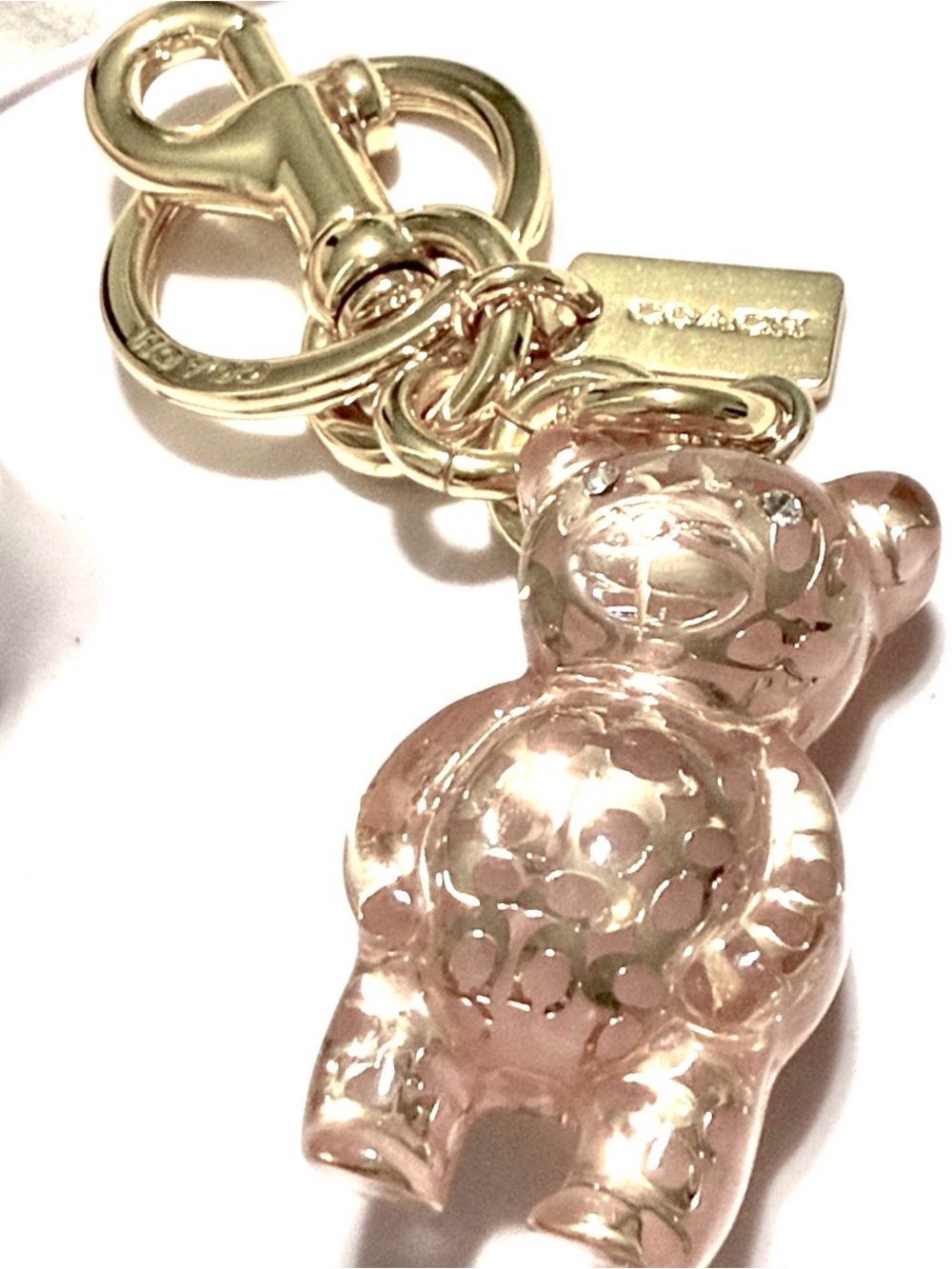 Adorable Coach Resin Gummy Bear Bag Pink Charm, 
Perfect for Coach Collectors!
